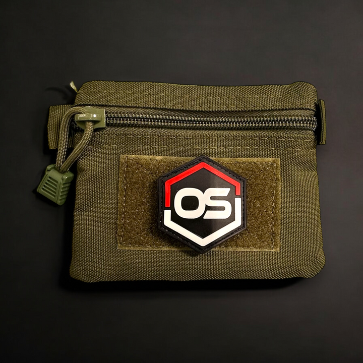 Olive Drab Tact-Pouch with OS PVC Patch