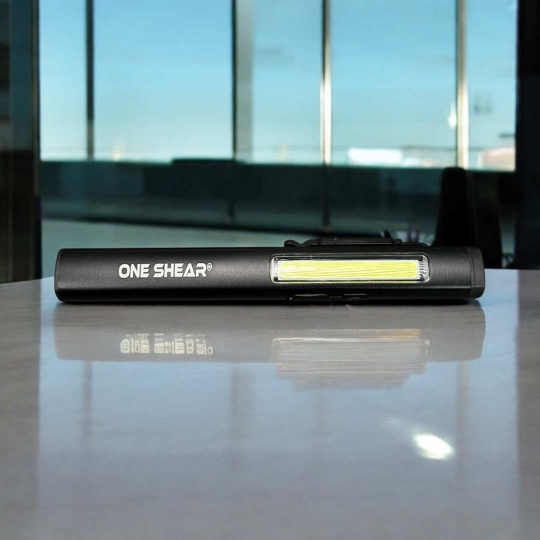 ONE SHEAR® XPE+COB Magnetic Penlight – USB-C Rechargeable LED Work Light & Flashlight